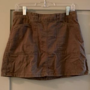 Forever 21 Army Green Cargo Mini Skirt